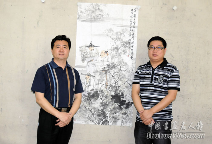 画家王利军先生携50余幅大型国画作品回到家乡,在位于河北唐山丰润