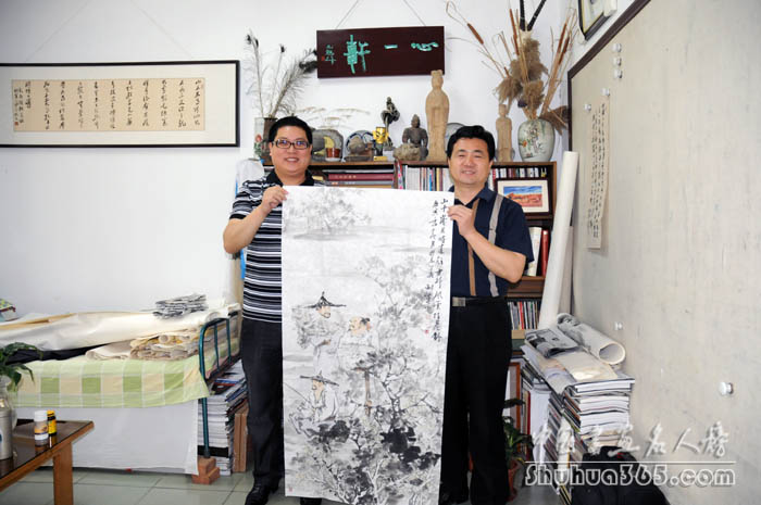 画家王利军先生携50余幅大型国画作品回到家乡,在位于河北唐山丰润