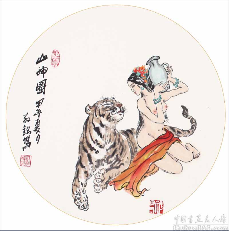 山神图-圆